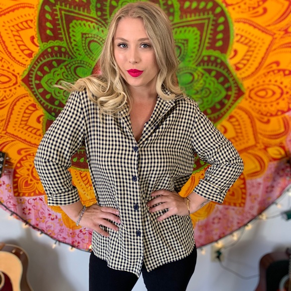 //VINTAGE// Checkered flannel - Picture 5 of 6